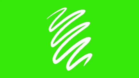 Line animation on green background Vídeo Stock 329818667