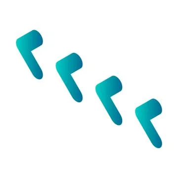 Line arrows icon, isometric style Stock Illustration