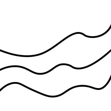 Line art abstract waves design vector illustration 스톡 일러스트