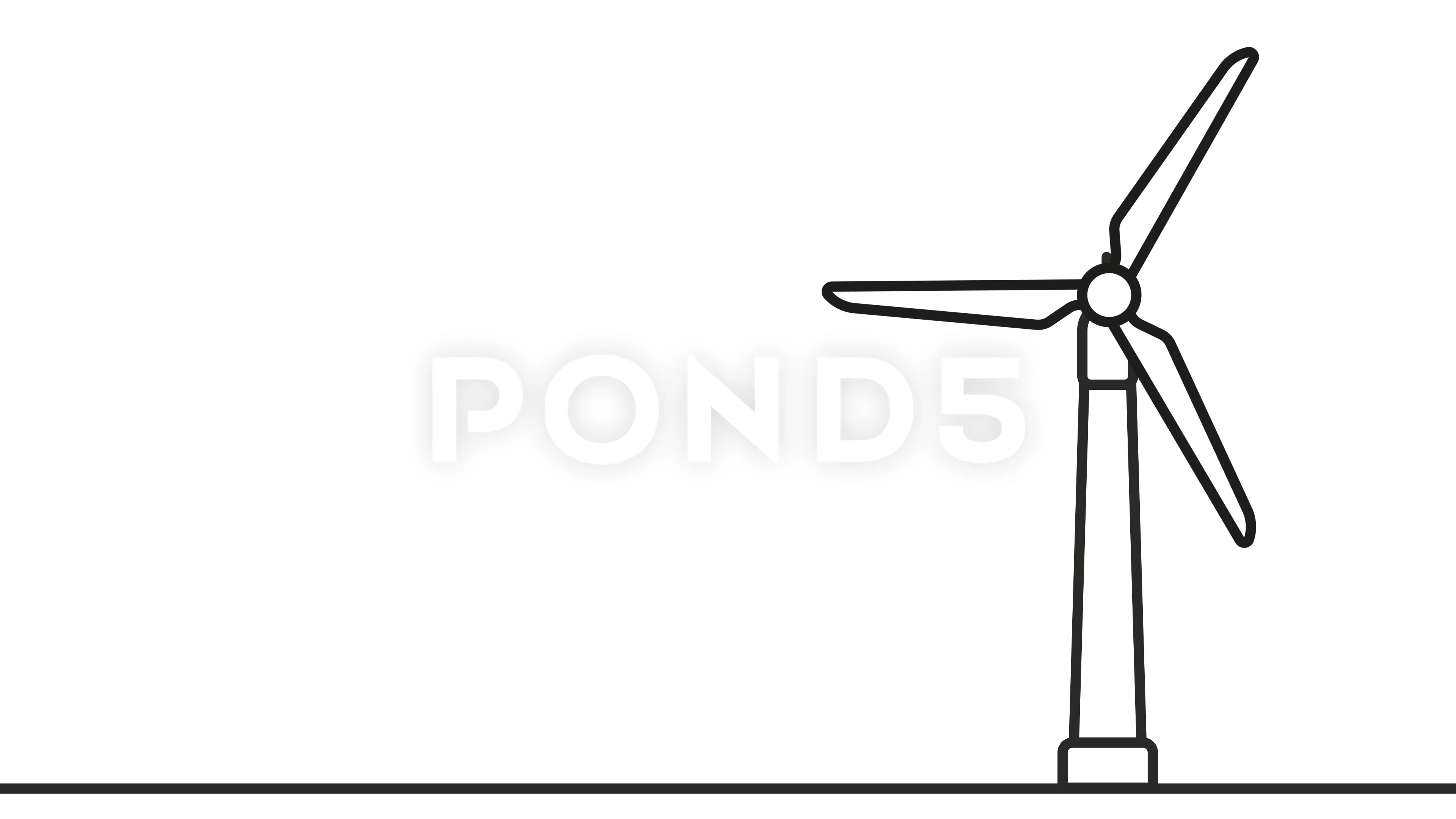 cartoon wind turbine