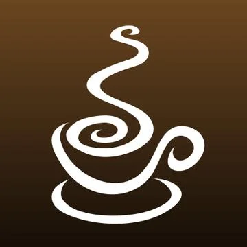 Line art coffee Stock Illustration