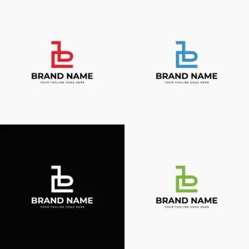 Line Art Creative Initial Letter B Business logo Design Template Vector Illus Stock Illustration