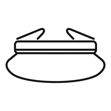 Line art icon of vr glasses for playing metaverse games Stock Illustration