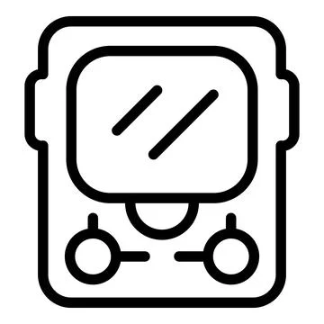 Line art icon of vr goggle for gaming or metaverse 스톡 일러스트