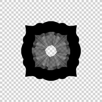 Line art islamic shape element isolated Illustrazione stock