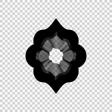 Line art islamic shape element vector イラスト素材