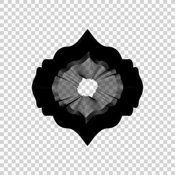 Line art islamic shape element concept Illustrazione stock