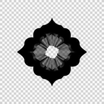 Line art islamic shape element design Stock Illustration