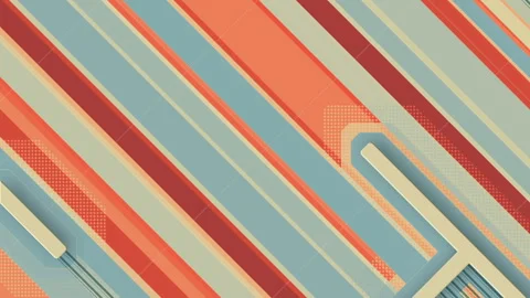 Line art labyrinth multicolored lines for motion graphic design 3d rendering HD Stock-Footage 147599087