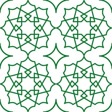 Line art patterns for Ramadan art decorations Stock-Illustration