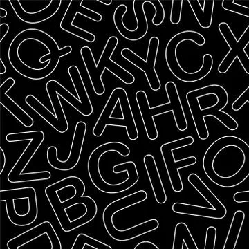 Line art seamless pattern. 库存插图