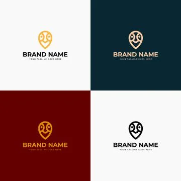 Line art simple creative modern owl logo and icon design concept. Flat linear Stock Illustration