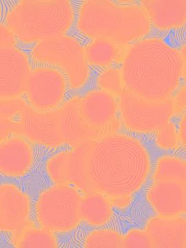 Line art striped circles pattern modern design. 3d rendering illustration 스톡 일러스트