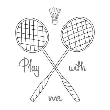 Single one line drawing player hand holds badminton racket through mobile  phone. Smartphone with badminton games app. Mobile sports stream  championship. Continuous line draw design graphic vector 23685381 Vector  Art at Vecteezy