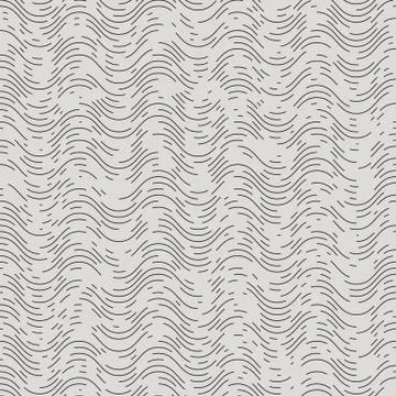 Line art vector background seamless, noise wave pattern abstract texture. Stock Illustration