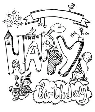 Line art vector hand drawn Doodle cartoon set of holidays objects and symbols. Stock Illustration