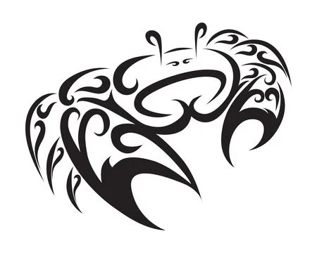 Line art vector logo of Fiddler crabs Stock-Illustration