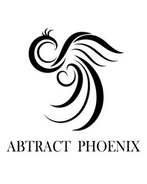 Line art vector of a phoenix eps 10 Stock Illustration