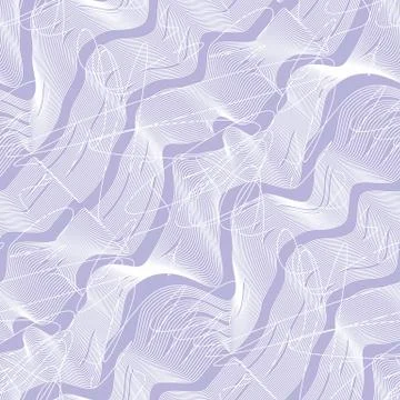 Line art waves seamless pattern Illustrazione stock