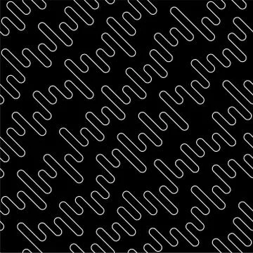 Line art zig zag seamless pattern. Stockillustratie