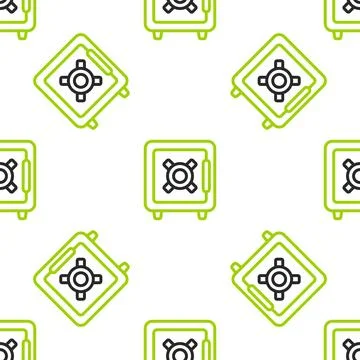 Line Artificial satellites orbiting the planet Earth in outer space icon Stock Illustration