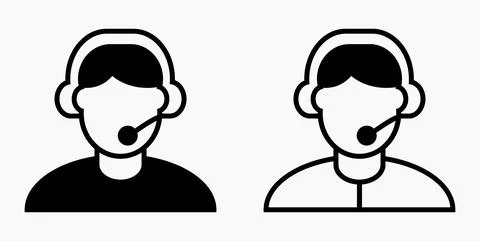 On line assistant consultant. Adviser. Advisor. Stock Illustration