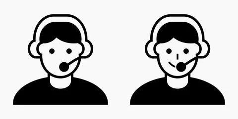 On line assistant consultant. Adviser. Advisor. Stock Illustration