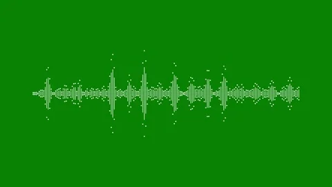 Line audio wave visualization. Animated sound  spectrum. Music sound wave a.. Stock-Footage 346164285