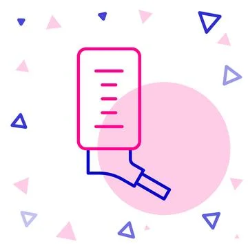 Line Automatic drinker for small pets icon isolated on white background 스톡 일러스트