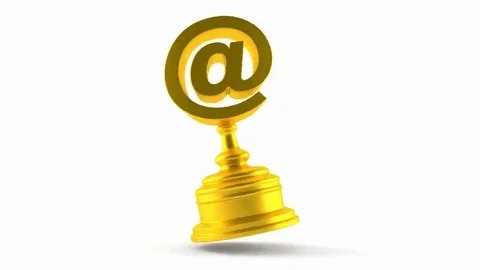 On-line award slide from right side Video stock 69136100