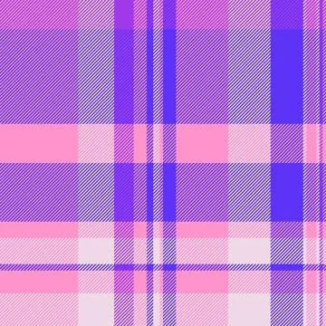 Line background seamless texture, doodle pattern fabric check. Soft plaid t.. Stock Illustration
