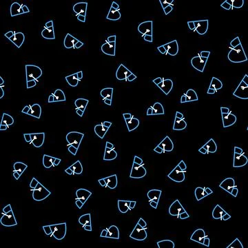 Line Bale of hay and rake icon isolated seamless pattern on black background 스톡 일러스트