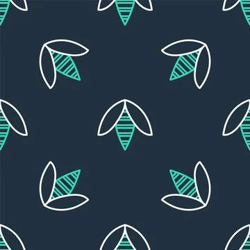 Line Bee icon isolated seamless pattern on black background. Sweet natural food イラスト素材