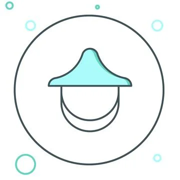 Line Beekeeper with protect hat icon isolated on white background. Special .. Stock Illustration