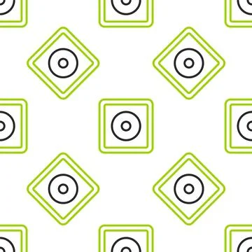 Line Billiard chalk icon isolated seamless pattern on white background. Cha.. Stock Illustration