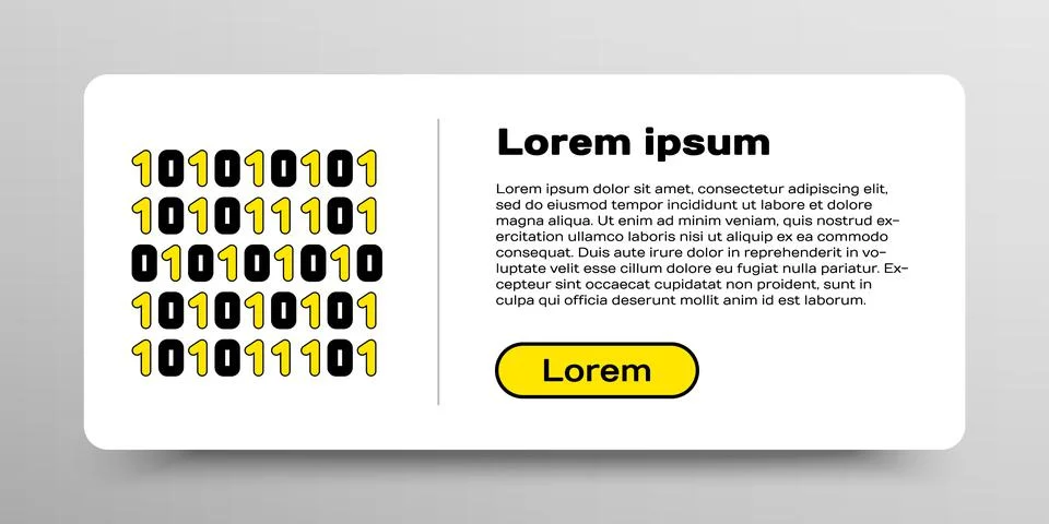 Line Binary code icon isolated on white background. Colorful outline concept 스톡 일러스트