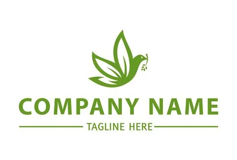 Line Bird Logo Design Concept	 Illustrazione stock