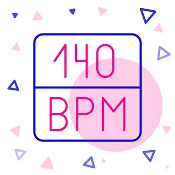 Line Bitrate icon isolated on white background. Music speed. Sound quality イラスト素材