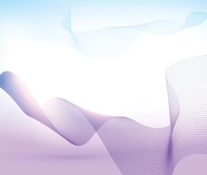 Line blend on blue background Stock Illustration