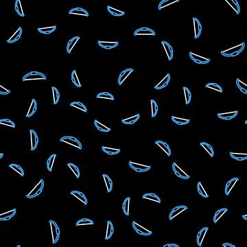 Line Bow icon isolated seamless pattern on black background. Vector Ilustración de archivo