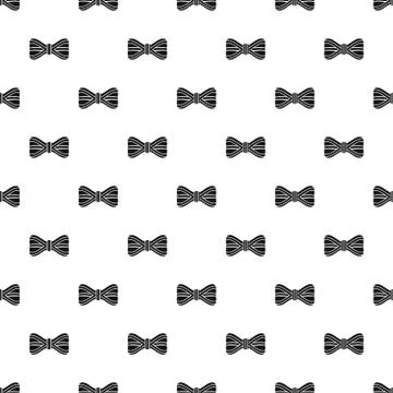 Line bow tie pattern seamless vector Stock Illustration