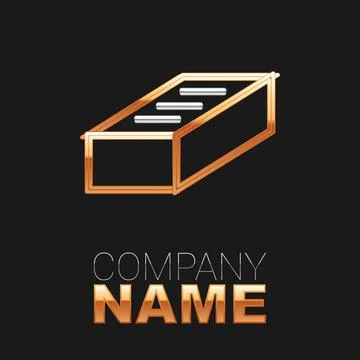 Line Brick icon isolated on black background. Colorful outline concept. Vector Stock Illustration