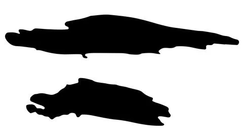 Line brush effect of ink marker, paint drop on vector. Stock Illustration