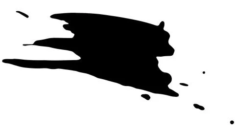 Line brush effect of ink marker, paint drop on vector. Stock Illustration