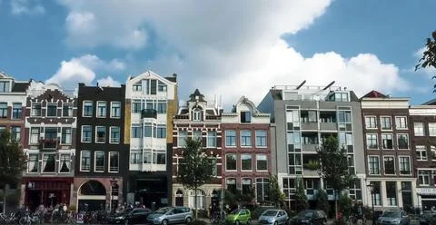 Line of buildings Stock Photos