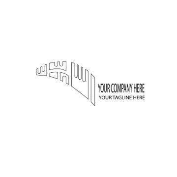 Line business logo Illustrazione stock