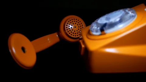 The line is busy. The receiver is placed next to the phone. Stock Footage 113297430