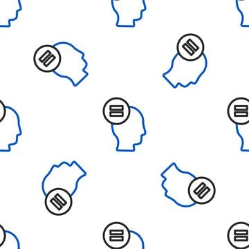 Line Calculation icon isolated seamless pattern on white background. Colorful Stock Illustration