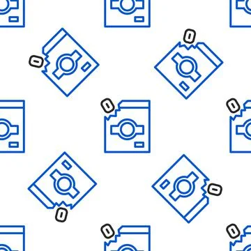 Line Candy packaging for sweets icon isolated seamless pattern on white Stock Illustration