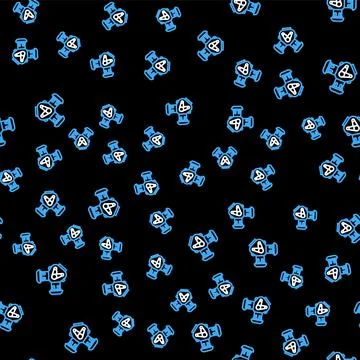 Line Car engine icon isolated seamless pattern on black background. Vector Illustrazione stock